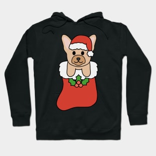 Christmas Cream French Bulldog Stocking Hoodie